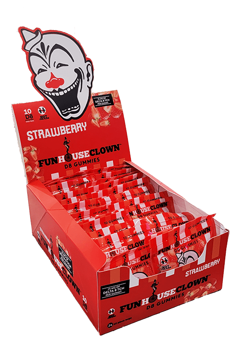 Strawberry Delta 8 gummies 25 mg Case